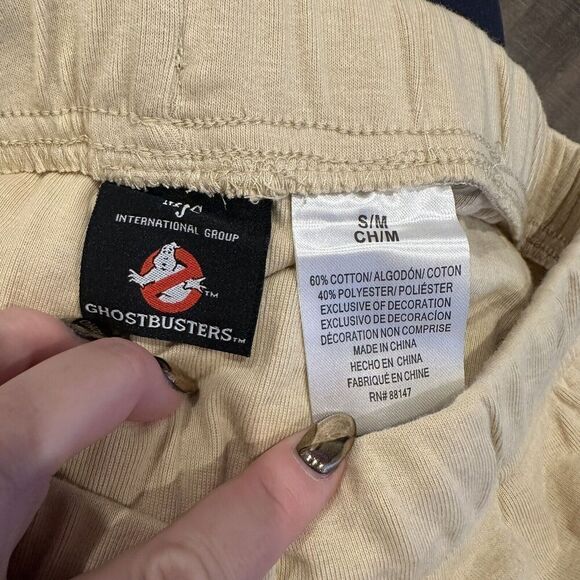 MJC Ghostbusters Pajama Set Size Small Proton Pack Adult Costume Tan Uniform - Picture 6 of 6